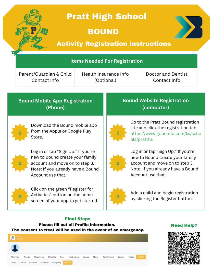 PHS Bound Activity Registration